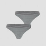 2PACK dámská tanga Bjorn Borg šedé (10000162-MP003)