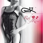 Bodystocking Gatta Red Rose 06